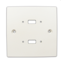 Pre Drilled Mounting Wall Faceplate for TWIN USB Panel Stub White