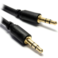 PRO 3.5mm Stereo Slimline Jack Low Profile Audio Cable Lead  1m
