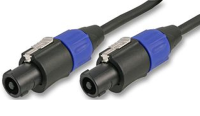 PA System Speaker Lead Speakon 2 x1.5mm Cable Locking Ends 3m 10ft