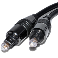 Metal TOS Link TOSLink Optical Digital Audio Cable 5mm Lead 50cm 0.5m
