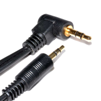 3.5mm Right Angle Male Jack to Jack Stereo Audio Cable  2m
