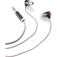 BLISS Platinum Range Noise Isolating Earphones for Womens Ears PINK