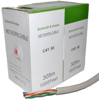 Ethernet Meter Marked Cable Reel Network LAN UTP CAT5e-CCA Solid 305m