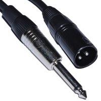 XLR 3 Pin Mono Plug to Mono 6.35mm Jack Shielded Audio Cable 6m