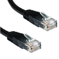BLACK Network CAT6 COPPER UTP Cable GigaBit Ethernet Patch Lead   2m
