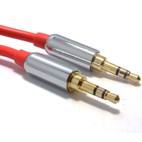 PRO RED 3.5mm Jack Male to Male Stereo Audio Cable Lead GOLD 1.5m