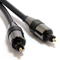 Black TOS Link TOSLink Optical Digital Audio Cable 6mm Lead   2m