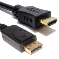 DisplayPort Plug to HDMI Male Plug Display/Monitor/TV Cable 2m