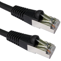 UL Cat6A SSTP LSZH RJ45 Network Ethernet Patch 10GIG Cable 15m BLACK