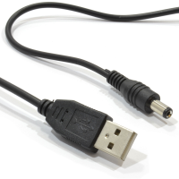 USB to DC Power USB 2.0 Power Cable for 2.1mm x 5.5mm 5v 500mA 1m