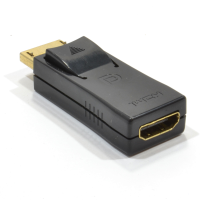 DisplayPort Male Locking Plug to HDMI Female Socket Converter Adapter