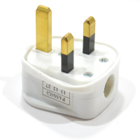 Eagle White Quickfit 3 Pin 3 Amp UK Mains Power Plug