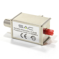 SAC Variable Attenuator 0-20dB Frequency Range 100MHz Adapter