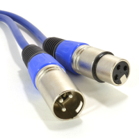 XLR Microphone Lead Male to Female Audio Cable BLUE  1m
