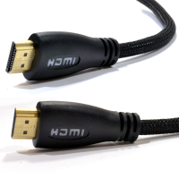 Braided White LED HDMI Cable 4k 2k 3D Support with ARC & Ethernet 5m