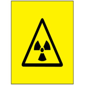 Radioactive symbol labels