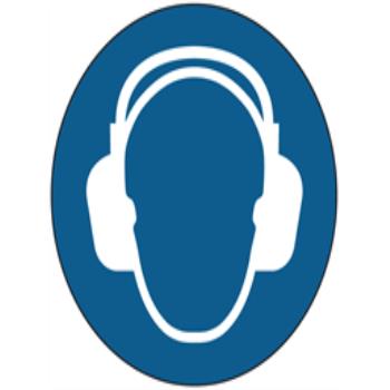 Ear protection symbol labels