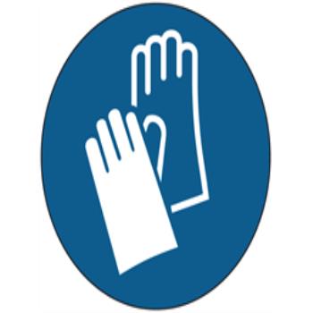 Hand protection symbol labels