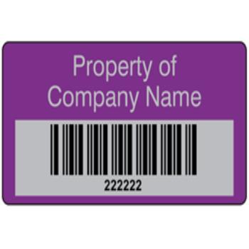 Scanmark foil barcode label (text on colour), 19mm x 38mm 