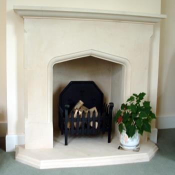 English Manor House Stone Fire Surrounds