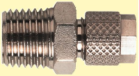 Male Stud 6mm OD Tube 1/4"BSP Tapered Thread