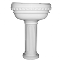 Roman Pedestal Basin White