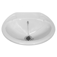Small Inset Basin White