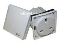 Mains Supply Outlet Panel Box White 13A Socket - cbe