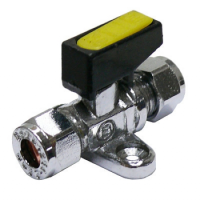 Mini Ball Valve With Foot 8MM Compress