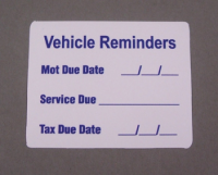 Vehicle Reminder Sticker