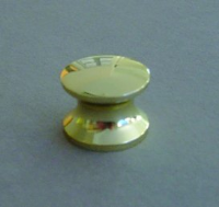 16mm Mini Push-Lock Knob Polished Brass