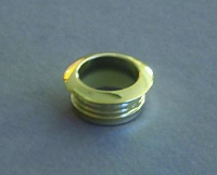 16mm Mini Push-Lock Rosette Polished Brass