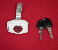 FAP Rectangular Push Lock White