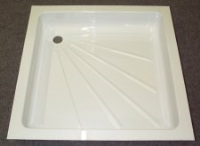 Acrylic Shower Tray - 585mm x 585mm x 100mm White