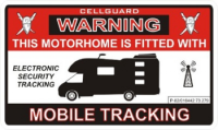 Tracking Fitted Sticker For Motorhome