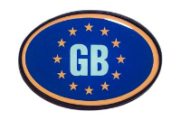 GB/Euro Oval Sticker