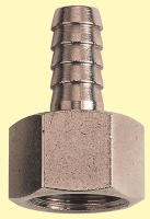 Hose Barb - Straight Adaptor 10mm - 3/8 BSP Female - Brass