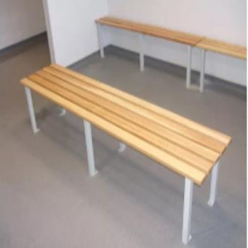 Changing room floor fixed bench