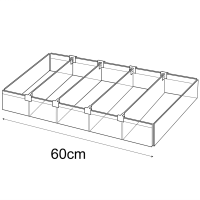 30x60cm tray: adjustable dividers