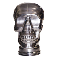 Glass skull: Silver