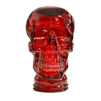 Glass skull: Red