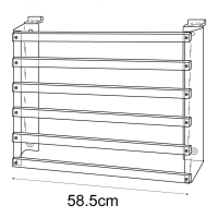 Gift paper rack-slatwall