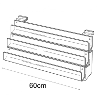 60cm card rack: 3 tier-slatwall