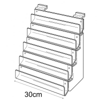 30cm card rack: 5 tier-slatwall