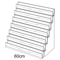 60cm card rack: 7 tier-wall