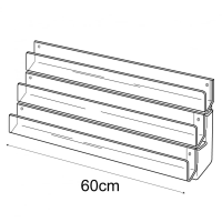 60cm card rack: 3 tier-wall
