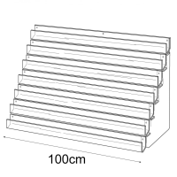 100cm card rack: 7 tier-wall