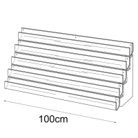 100cm card rack: 5 tier-wall