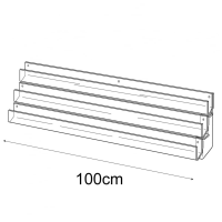 100cm card rack: 3 tier-wall