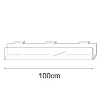 100cm deep card rack-slatwall